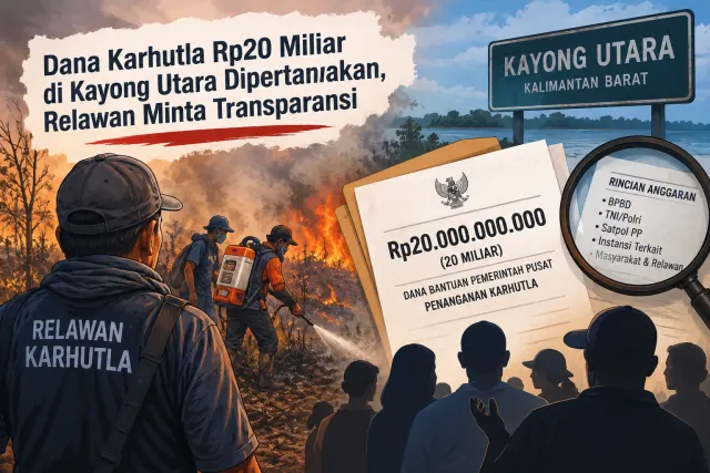 Dana Karhutla Rp20 Miliar di Kayong Utara Dipertanyakan, Relawan Minta Pemerintah Transparan